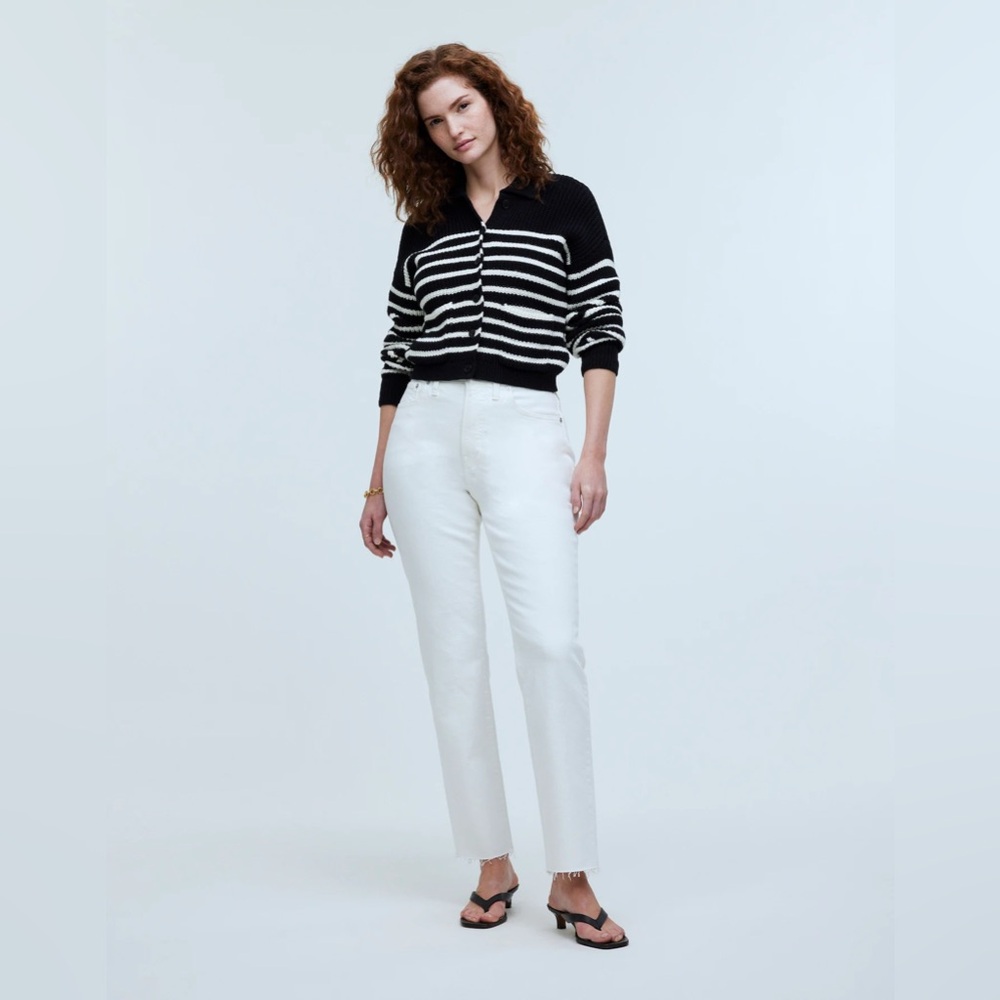 Madewell The Curvy Perfect Vintage Jean In Tile White Sz 28 Like new